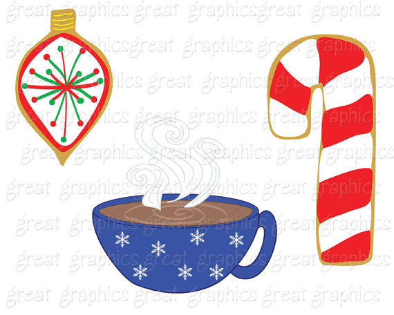 570x456 Christmas Cookie Clip Art Digital Clipart Printable Christmas