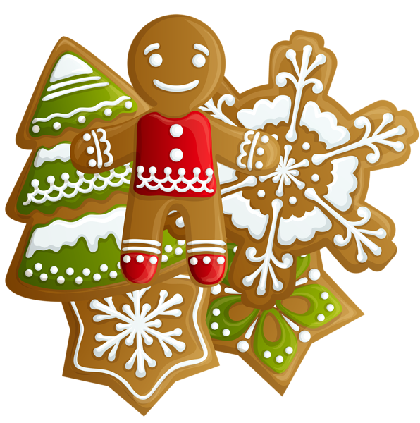 596x600 Transparent Christmas Gingerbread And Cookies Png Clipart