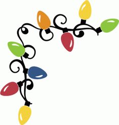 236x246 Christmas Lights Clipart Border Corner