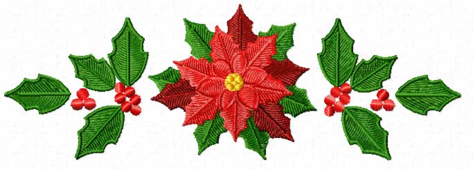 683x245 Poinsettia Clipart Corner