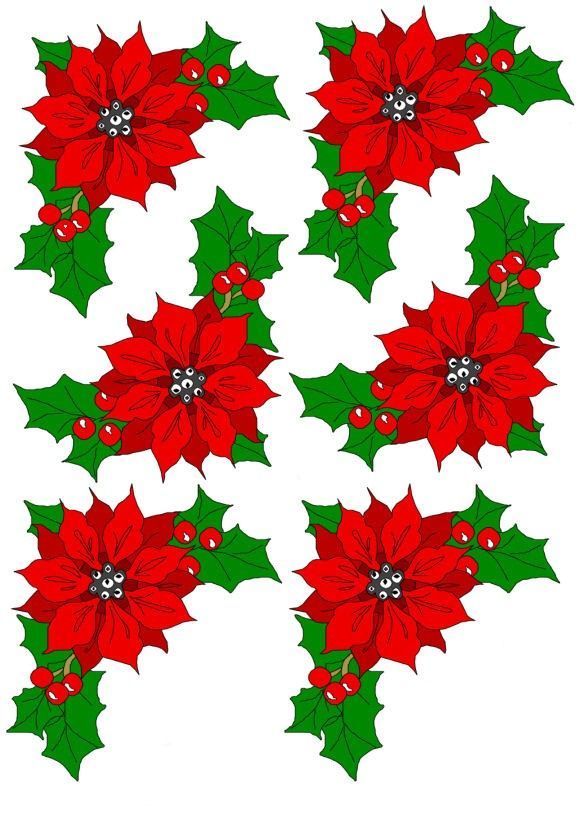 588x832 Poinsettia Clipart Christmas Craft