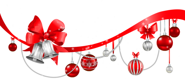 600x257 Christmas Ornaments Clipart Christmas Decoration