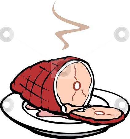 423x450 Ham Dinner Clip Art