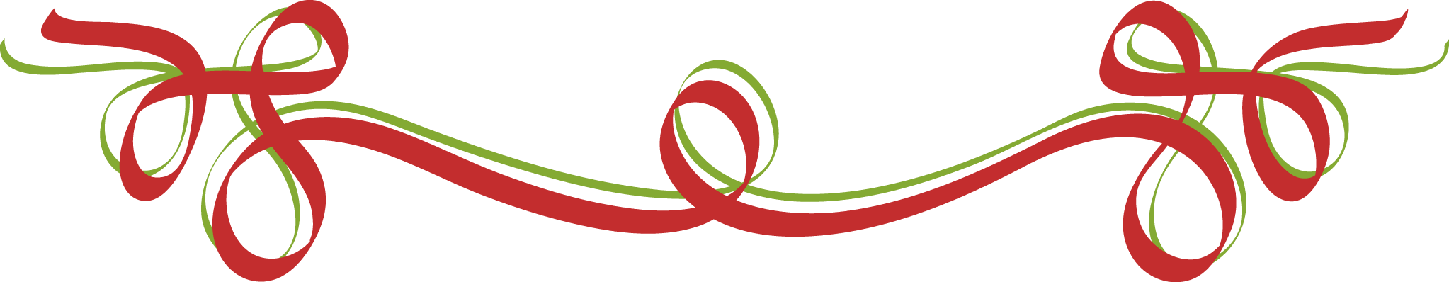 2046x398 Ribbon Clipart Divider