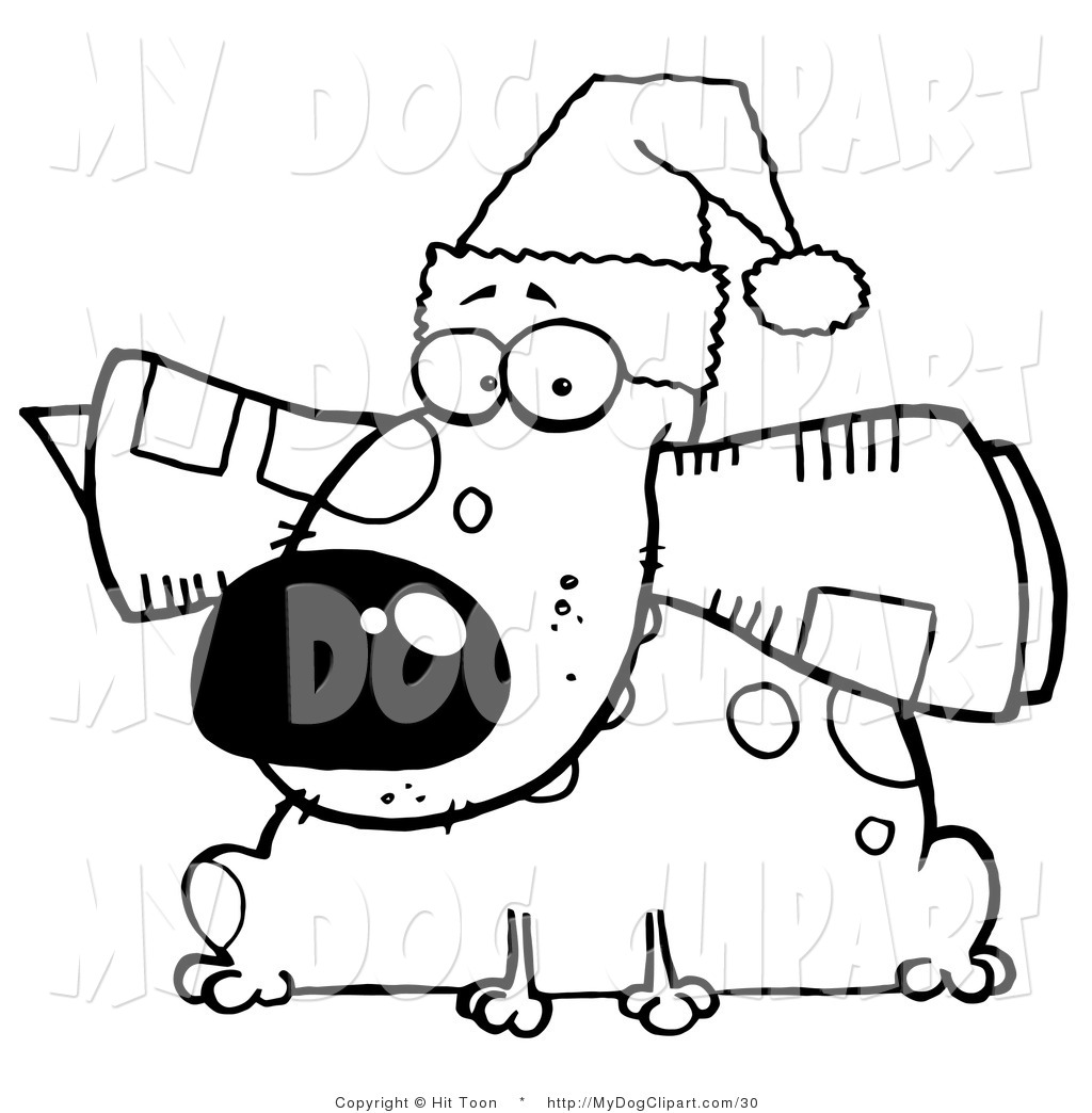 1024x1044 Royalty Free Christmas Stock Dog Designs