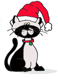 200x273 Christmas Cat Clipart