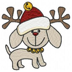 236x237 Christmas Dog Digital Clip Art For Personal By Giftseasonstore
