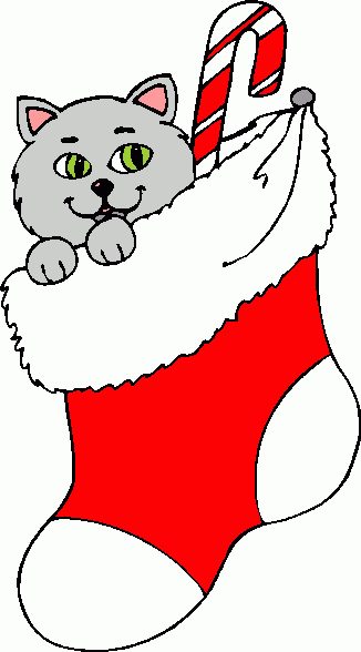 326x588 Clipart Christmas Cat