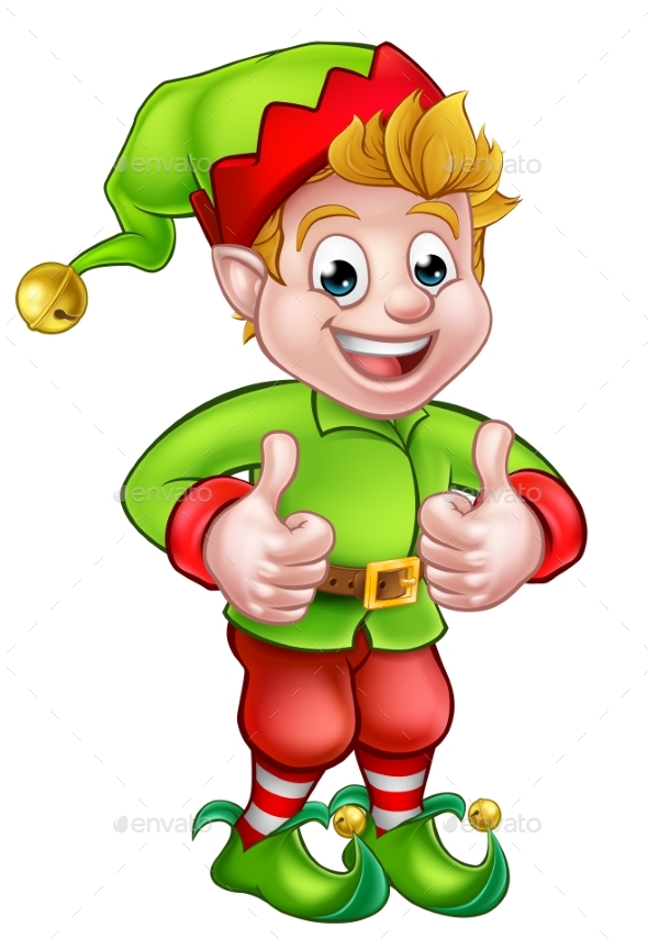 590x865 Cartoon Christmas Elf By Krisdog Graphicriver