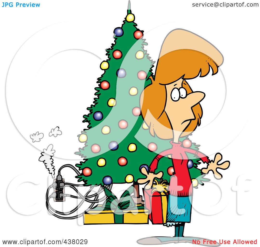1080x1024 Electric Christmas Tree Clipart
