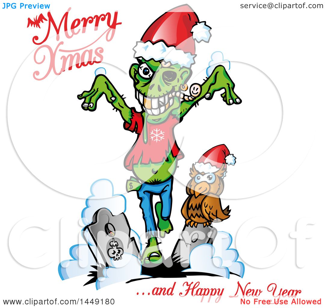 1080x1024 Zombie Clipart Christmas