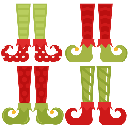 432x432 Elf Shoe Set Svg Cutting Files Christmas Svg Cuts Free Svgs Cute