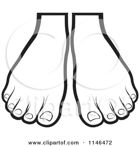 450x470 Feet Clipart Monochrome
