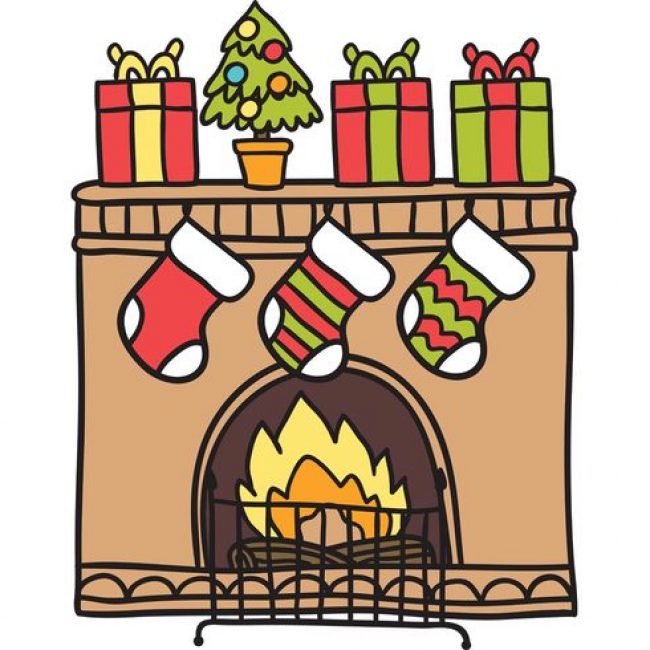 650x650 Free Vector Free Christmas Fireplace Vector