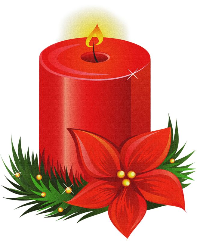 655x800 Candle Clipart Christmas Flower
