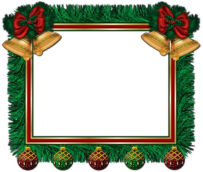 650x551 Christmas Frames Christmas Cluster Frame