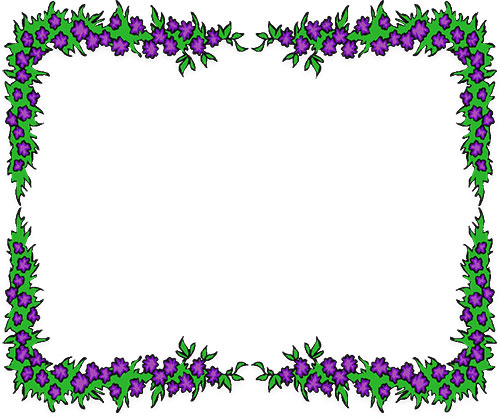 500x419 Border Christmas Flower Clip Art Merry Christmas Amp Happy New