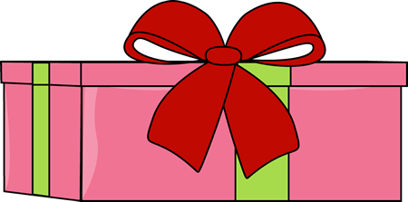450x223 Pink Christmas Gift Clip Art