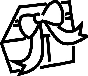 289x249 Christmas Gift Box Clip Art