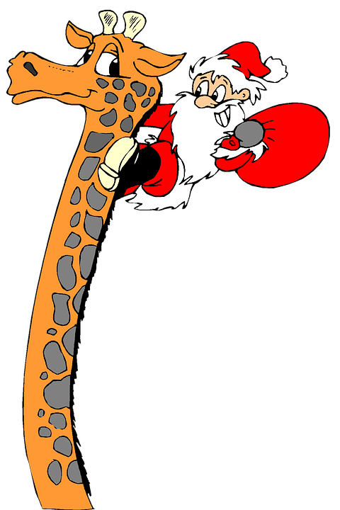 480x720 Free Photo Giraffe Gifts Christmas Funny Clip Art Holiday