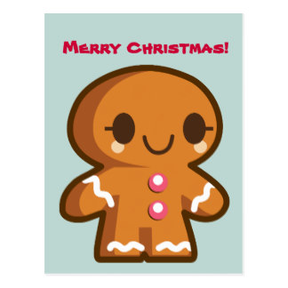 324x324 Christmas Gingerbread Man Postcards Zazzle