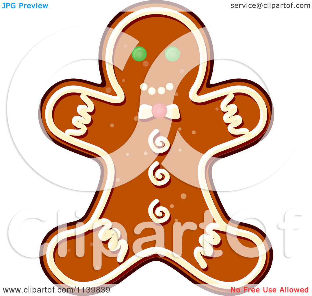 1080x1024 Christmas Gingerbread Man Clipart