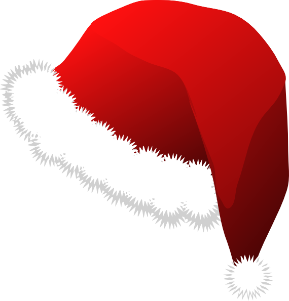 570x595 Santa Hat Clip Art
