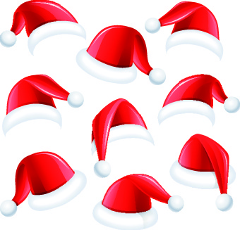 340x327 Vector Christmas Hat Free Vector Download (7,587 Free Vector)
