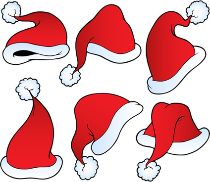 424x368 Christmas Hats Free Vector Download (7,585 Free Vector)