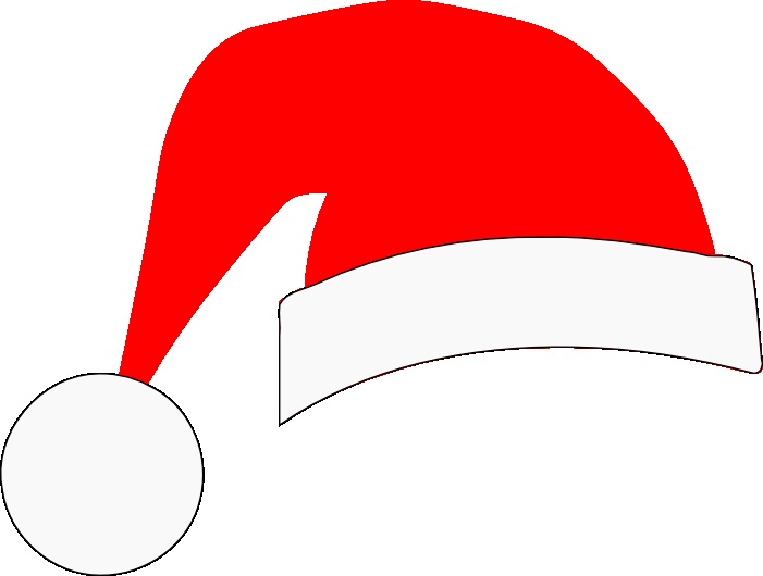 701x530 Bows And Santa Hats On Santa Hat Christmas Photo Cliparts