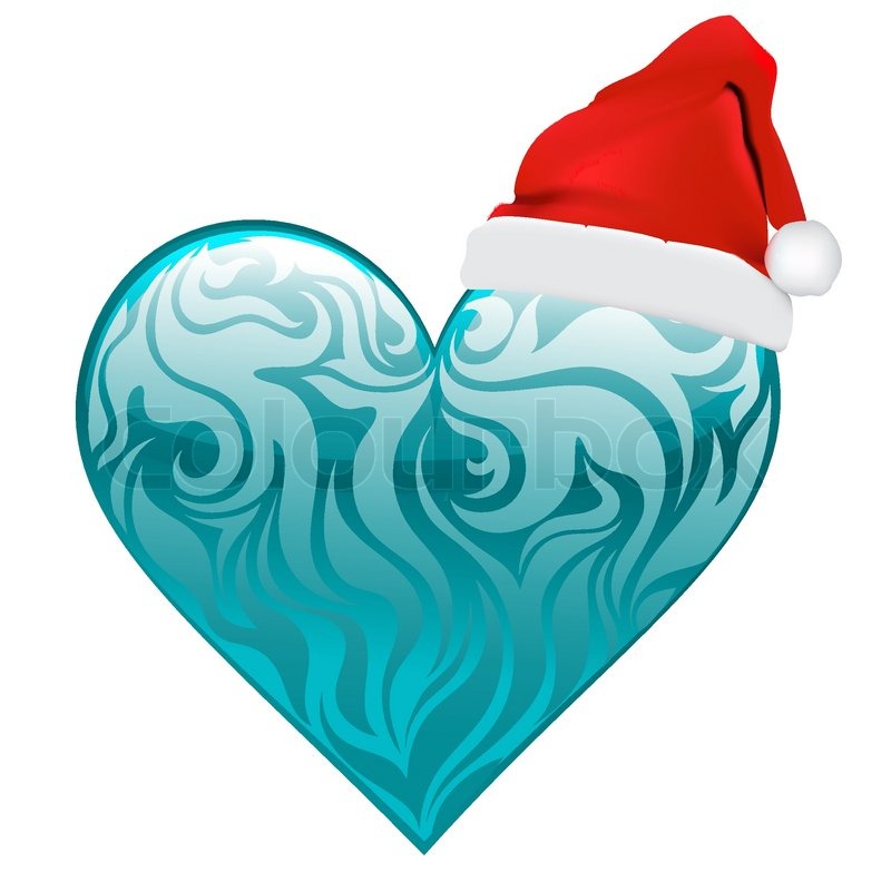 800x800 Christmas Heart Vector Art Stock Vector Colourbox