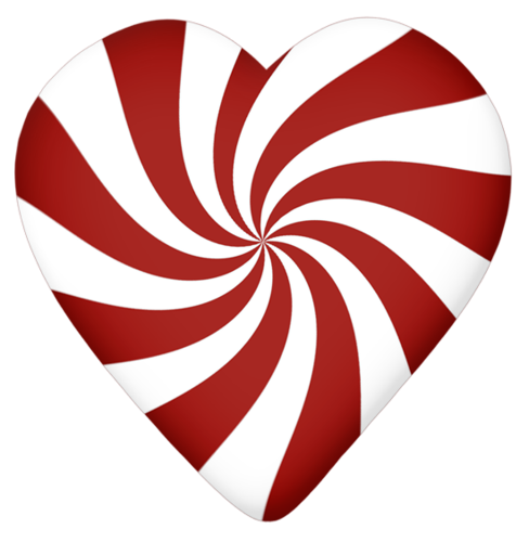 488x500 Lacarolita X Mas Candy Cane Candy Heart.png ~ Hearts