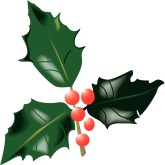 165x165 Holly Clipart, Christmas Holly, Christmas Holly Image