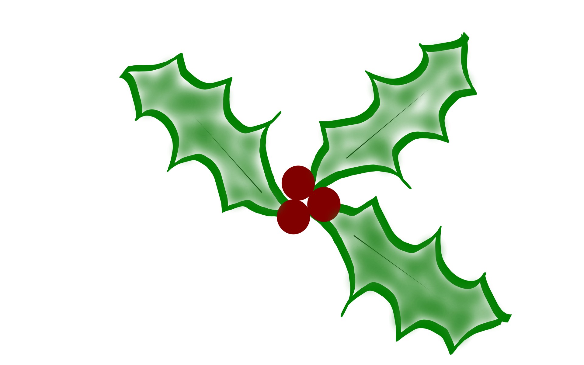 1920x1200 Christmas Holly Free Stock Photo