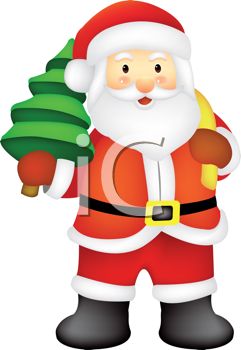 241x350 Santa Claus Christmas Graphic