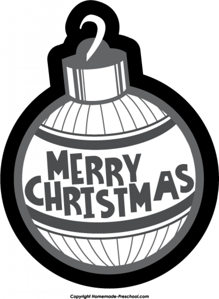 752x1024 Christmas Ornament Black And White Designcorner