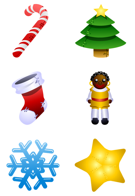 571x829 4 Designer Cartoon Style Christmas Png Icon 256x256px