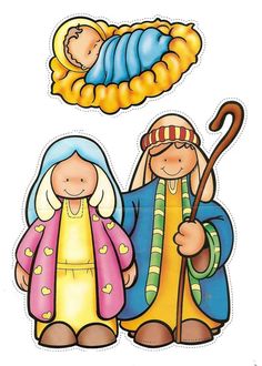 236x330 The Nativity Children Free Clip Art