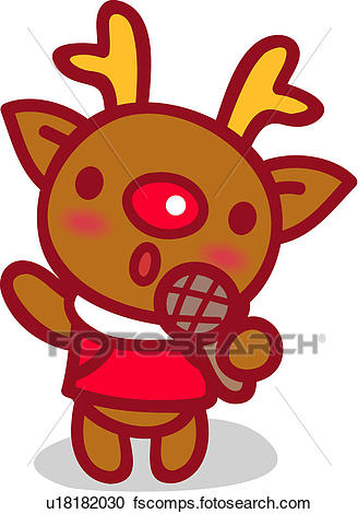 328x470 Clipart Of Red Nosed Reindeer, Animal, Reindeer, X Mas, Christmas