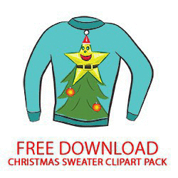 250x250 Christmas Sweater Clipart