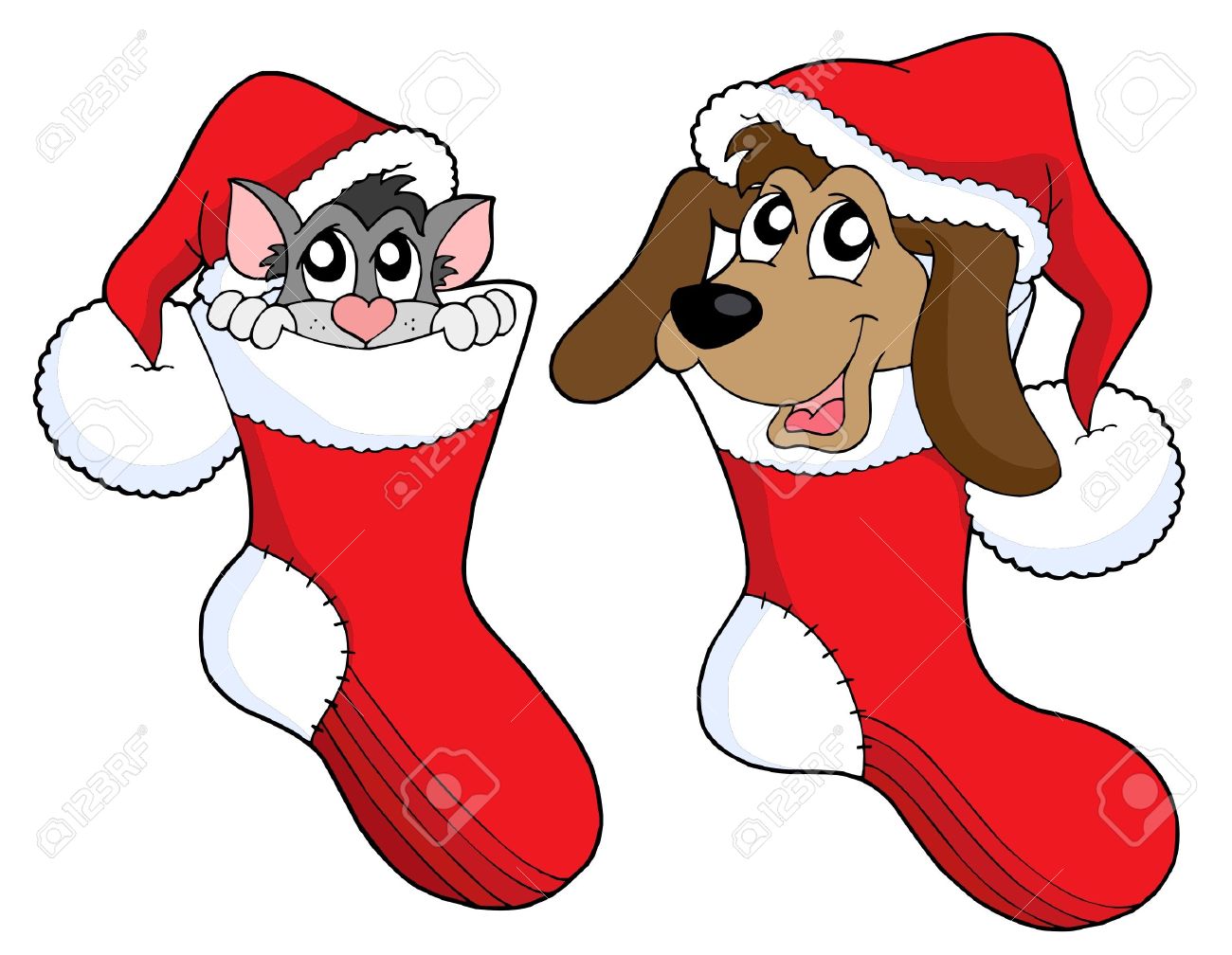 1300x1008 Dog And Cat Clip Art For Christmas Fun For Christmas