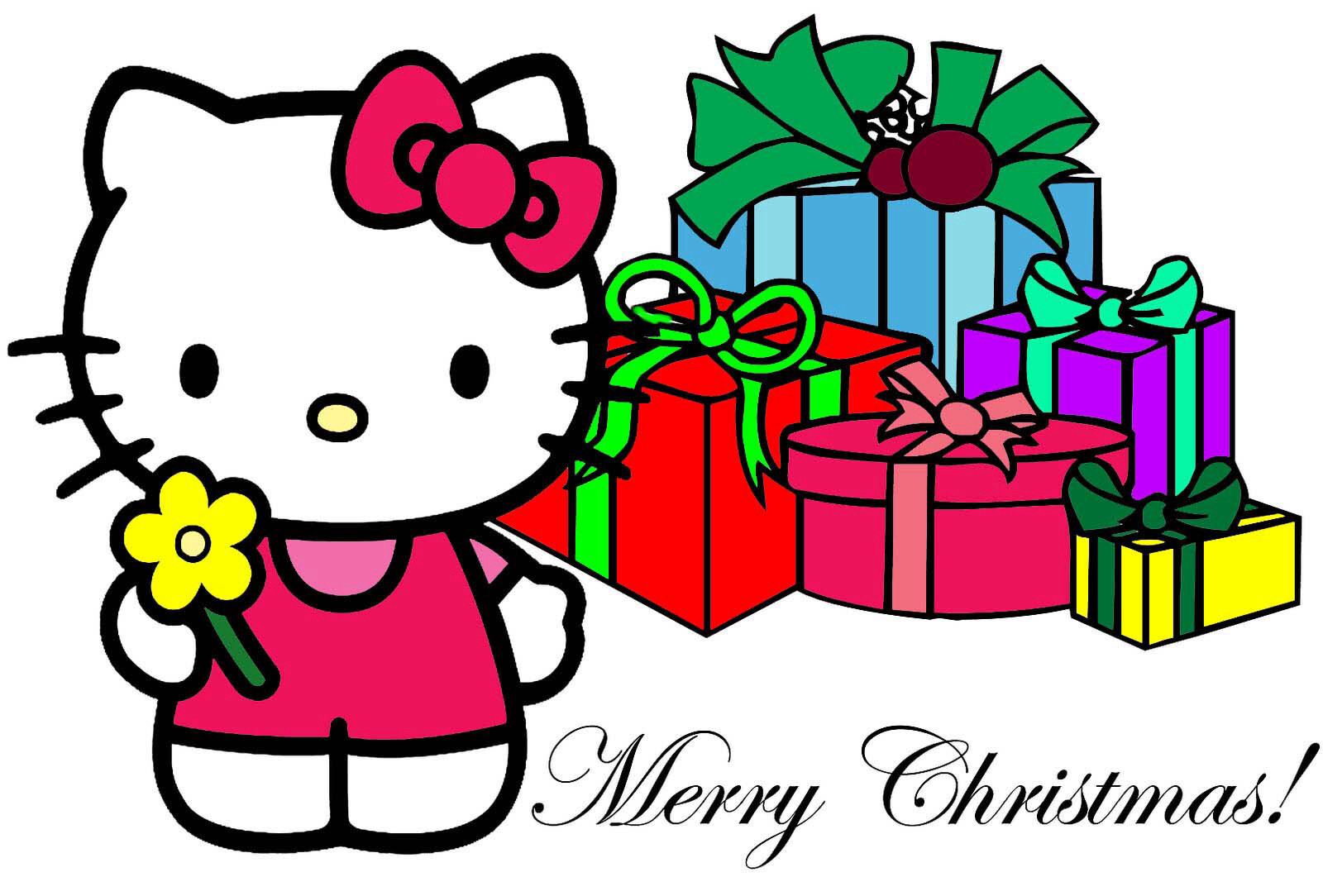1600x1084 Kitty Holiday Clipart