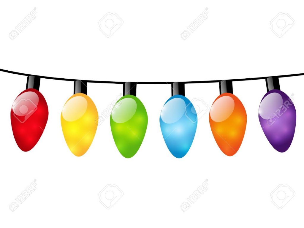1024x768 Christmas ~ Christmas Lightspart Strung Pencil And In Color Free