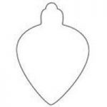 150x150 Christmas Light Bulb Pattern. Use The Printable Outline For Crafts