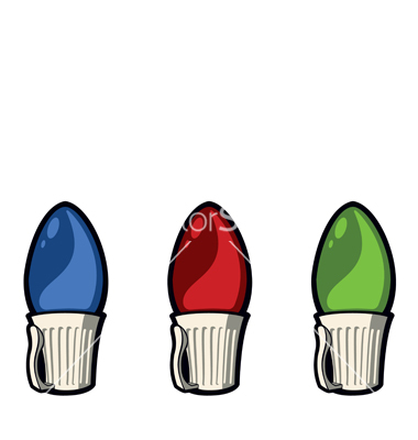 380x400 Christmas Light Bulbs Clipart