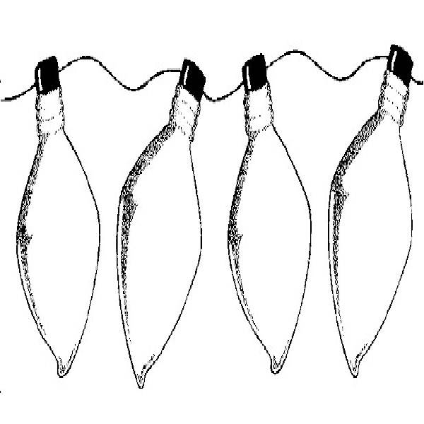 600x600 Christmas Lights Clipart Printable