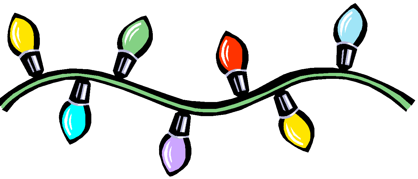 1332x572 Christmas Lights Clipart Flashing