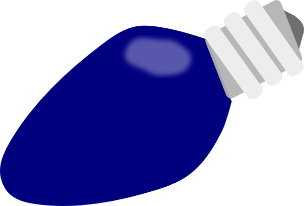 600x407 Lights Clipart Blue Christmas