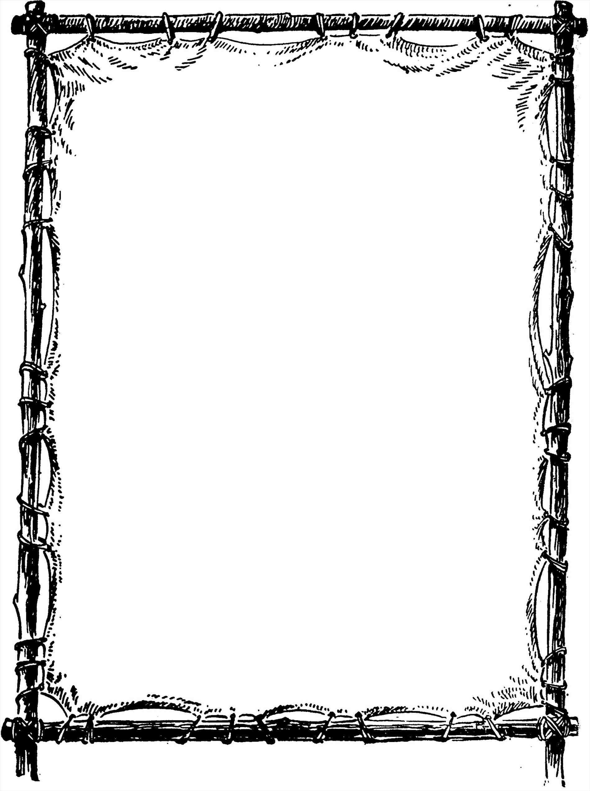 1900x2550 Free Christmas Lights Page Border Black And White Clipart Pictures