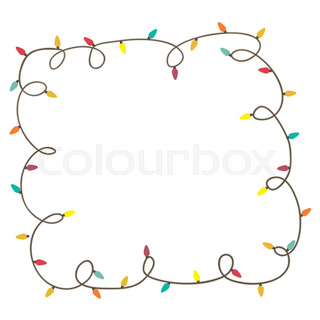 320x320 Christmas Lights Decorations Set For Celebratory Design. Used